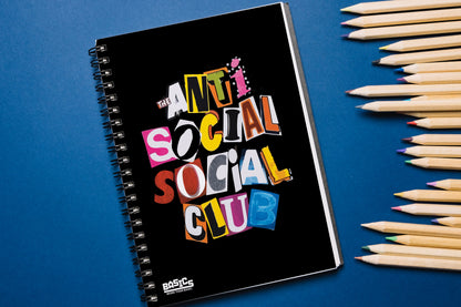 The Anti Social Club Notebook